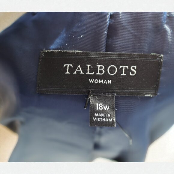 Talbots Tweed Jacket – Blue, Fully Lined – NWT – Size 18W - Picture 12 of 16